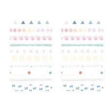 感性風格裝飾紙膠帶 10款組, 2套, 混合