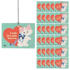 러브 키티 택, 혼합색상, 100개