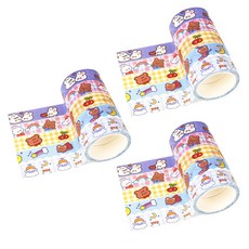 indi.k 夢境之旅紙膠帶 5款 3入組, 1套, 混色