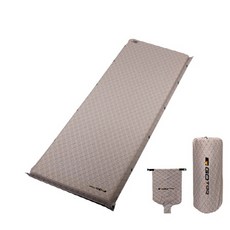 GO TOO 復古單人自動充氣車宿睡墊, 請參考內容, 米色