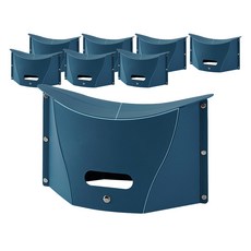 생각나래 날개펴기 접이식 휴대용 플라스틱 의자 8p, 블루