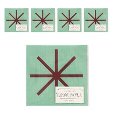 5彩色紙, 5套, 16色