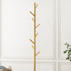 Rata金色立式衣架基本型, 白色的