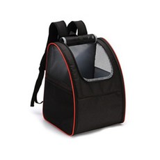 Rata寵物網狀箱型外出包, 黑紅