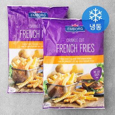 엠보그 프렌치 프라이 크링클 컷 (냉동), 1kg, 2개
