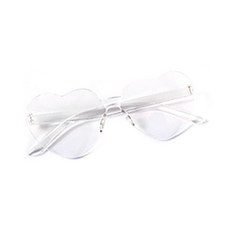 正月Nana生日派對紀念日Insia果凍透明太陽眼鏡, 1個, 款式01（透明）