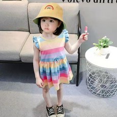 JOY MULTI 幼兒彩虹無袖連身裙