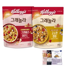 Kellogg's 家樂氏 蔓越莓杏仁穀物脆+糙米穀物脆+試吃包 3入, 1組, 1.18kg