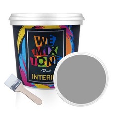 WEMIXTONE INTERIOR 수성 페인트 1L + 붓, WMT0021P01 + 랜덤 발송, 1세트