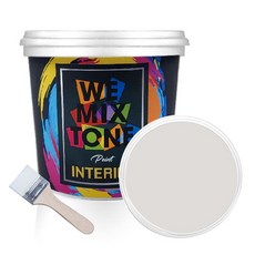 WEMIXTONE INTERIOR 수성 페인트 1L + 붓, WMT0041P01 + 랜덤 발송, 1세트