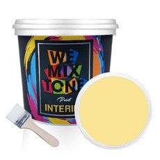 WEMIXTONE 내부용 INTERIOR 수성 페인트 1L + 붓, WMT0335P01 + 랜덤 발송, 1개