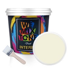 WEMIXTONE INTERIOR 수성 페인트 1L + 붓, WMT0165P01 + 랜덤 발송, 1세트