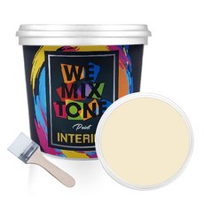WEMIXTONE INTERIOR 수성 페인트 1L + 붓, WMT0351P01 + 랜덤 발송, 1세트