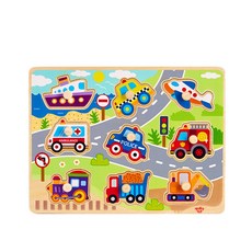 Tooquitoy 交通水龍頭磁性拼圖, 1套, 9件