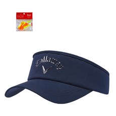 Callaway 卡拉威 男款2022年三軌遮陽高爾夫球帽+Maya高爾夫球球座, 深藍色