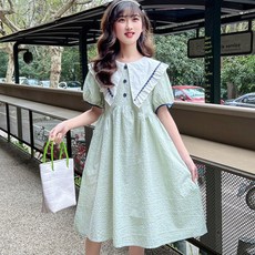 Orangedamom 女童袖口蝴蝶結尖領連身裙