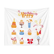 페이토 해피니스 파티 배경 천 현수막, T03