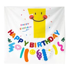 셀레네 해피 레이아웃 생일파티 배너, A02