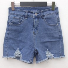 jalbba jean 女款Niko復古割破短褲