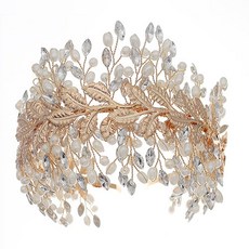 Minsung Company寬簷髮箍, 1個, 金黃色