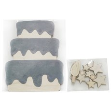 Selene蛋糕派對貼紙橫幅, 灰色