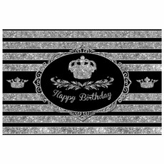 Selene 金線珍珠皇冠生日橫幅, A03