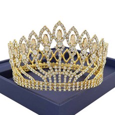 셀프웨딩 유럽과 미국 분위기 신부 크라운 bii369, 샴페인, 1개