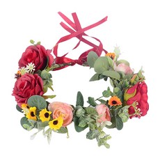 Min Sung Company超級小花髮冠, 1個, 紅色