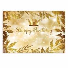 Selene 黑金系列 閃亮生日掛旗, A09