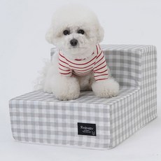 레드퍼피 펫 첼라 스텝 2단, 체크그레이, 1개