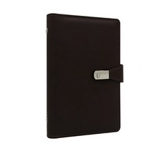 名片卡收納盒 150張, 黑色, 3格