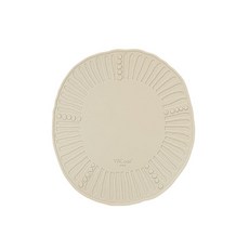 VBC CASA 圓形矽膠餐墊, 條紋奶油色, d 350mm x h 4.5mm, 1個