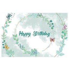 Selene 可愛花朵生日派對橫幅, A13