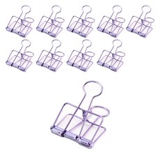 Market A 金屬彩色夾 紫色, S, 10個