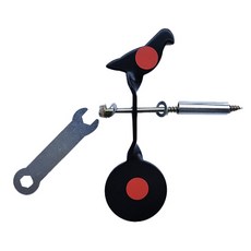 戶外安裝型標靶旋轉 9*15cm, 黑色, 1個