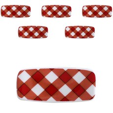 Rocoliving格紋餐具架, 紅色, 6個