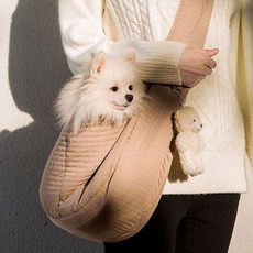 Locus 狗狗斜背袋, 棕色