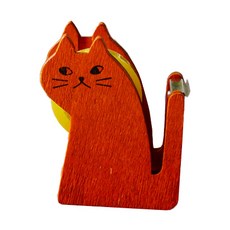 코메리 귀여운 고양이 테이프커터기 B0433, 1개, 브라운