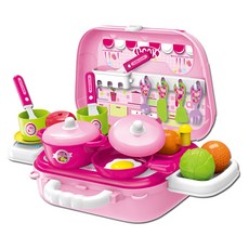 Oztoy兒童小包廚房玩具, 粉色的