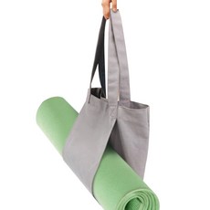 JCP 帆布瑜伽墊收納袋, 灰色