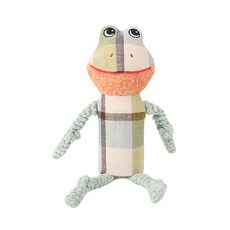 파스텔펫 반려동물 체크 애니멀 봉제인형 장난감 FREE, 1개, 개구리
