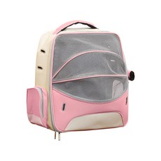 PASTEL PET 寵物3-二維網窗背包, 粉色