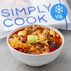 심플리쿡 찐 우삼겹 짬뽕 수제비 (냉동), 875g, 1개