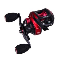 Banax Gigas Lite 拋投用雙軸捲線器, BLACK + RED, GIGASLITE109BL