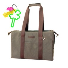 HAHAPE 寵物運輸袋 舒適袋 + Pooky 戒指, 棕色（包），隨機廣播（Pookey Ring）