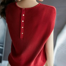 Paperments 女款蝙蝠袖後鈕扣針織T恤 02156