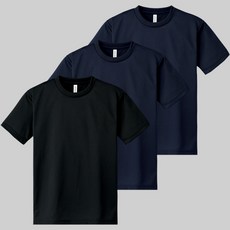 어반티 남녀공용 스포츠 기능성 드라이 라운드 반팔 티셔츠 3장 세트