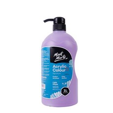 Mont Marte 蒙瑪特 darumi散裝-Type丙烯酸塗料56淺紫色, 1 種顏色, 1L