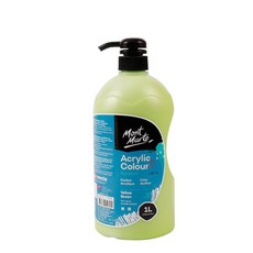 Mont Marte 蒙瑪特 darumi散裝 - 型丙烯酸塗料59黃綠色, 1 種顏色, 1L