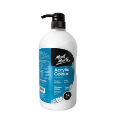 Mont Marte 蒙瑪特 壓克力顏料 白色, 1 種顏色, 1L